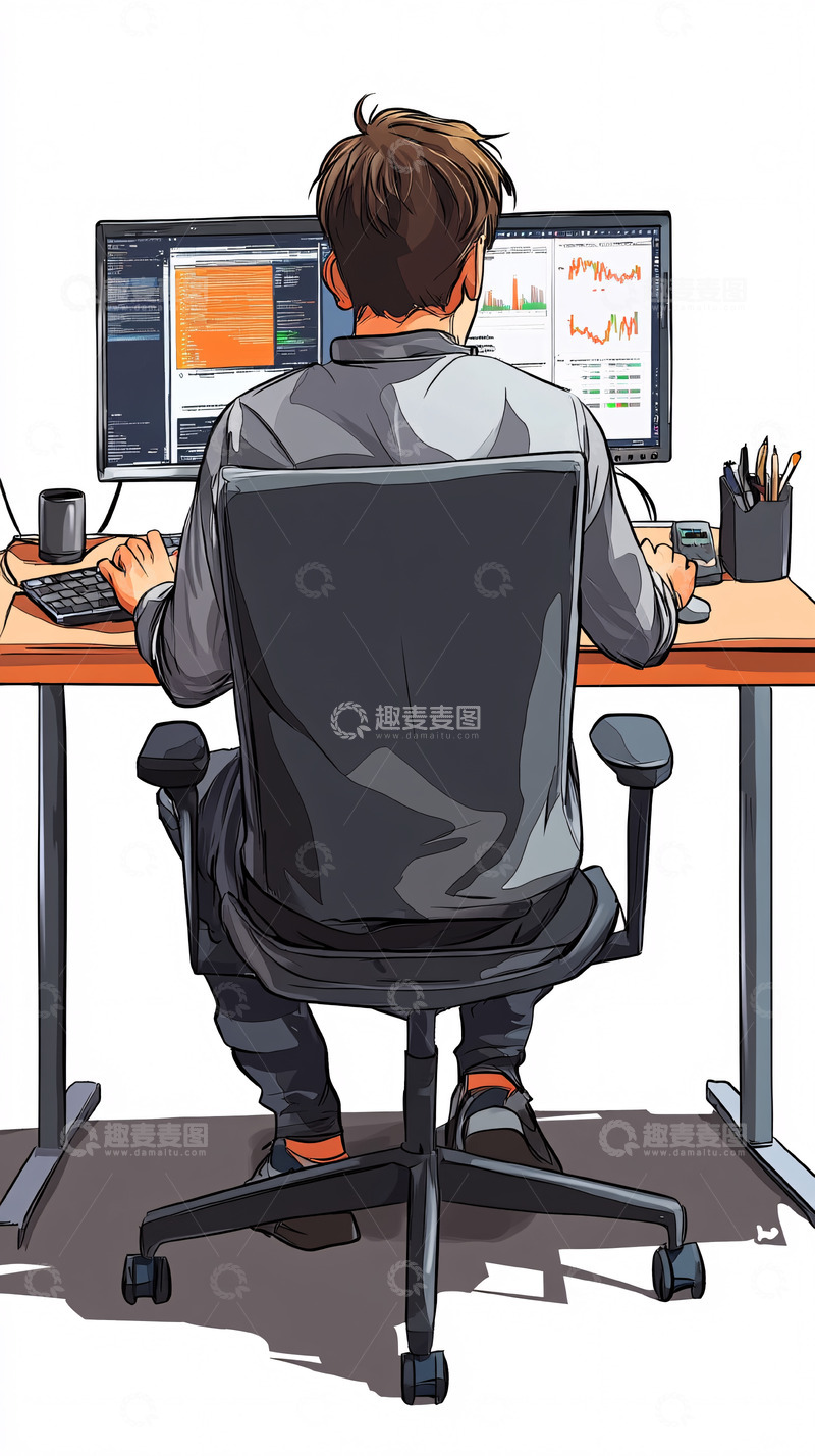 高清大图下载【趣麦麦图】程序员