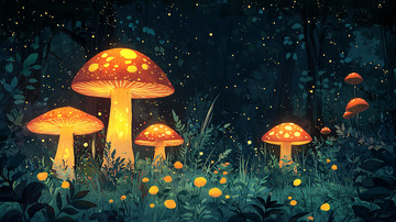 夜光蘑菇森林