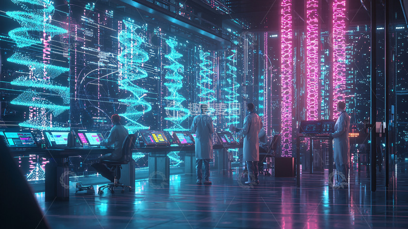 高清大图下载【趣麦麦图】未来科技实验室