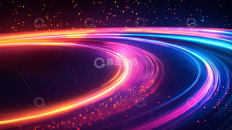 高清大图下载【趣麦麦图】光流线抽象背景