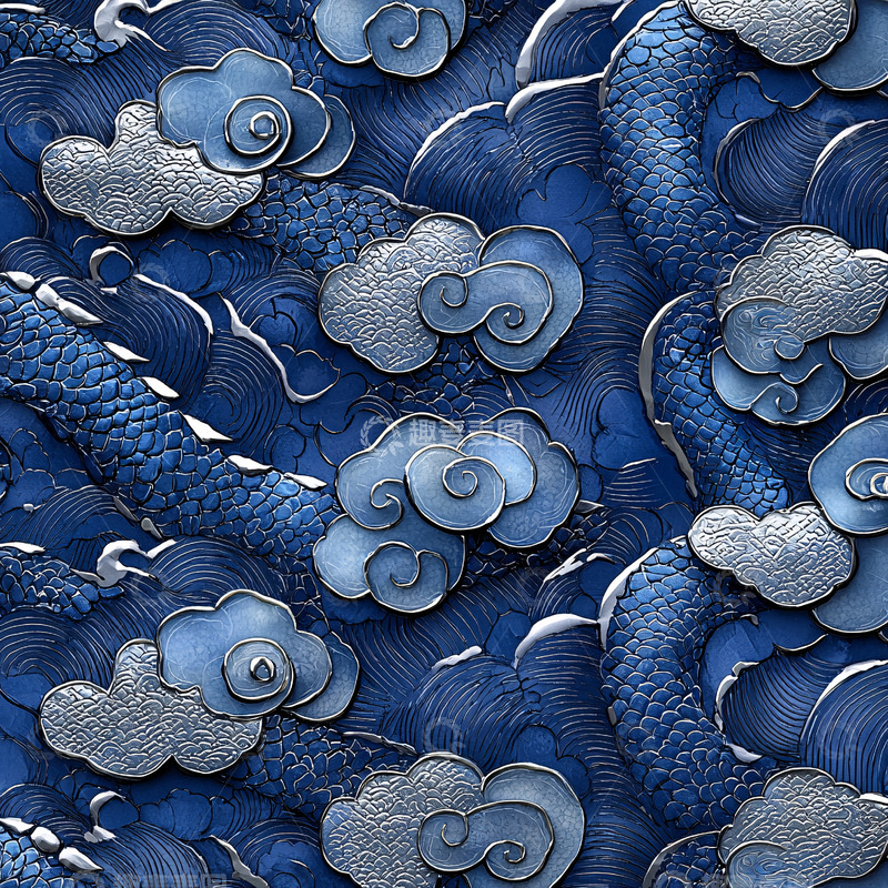 高清大图下载【趣麦麦图】祥云纹理