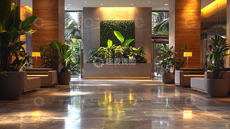 高清大图下载【趣麦麦图】豪华酒店大堂景观
