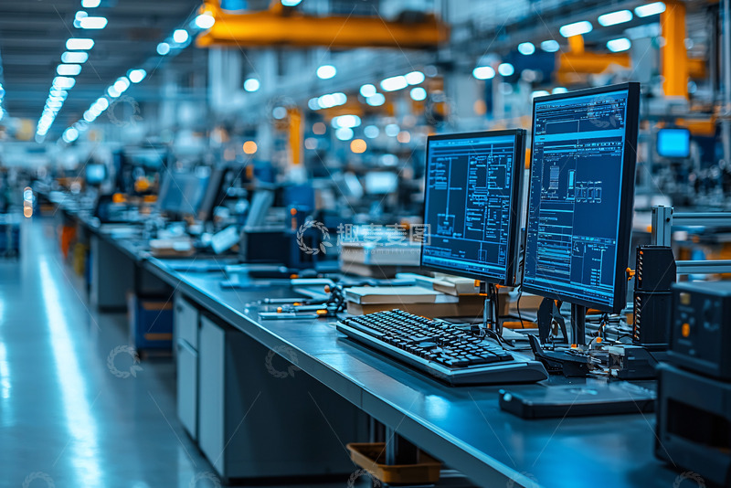 高清大图下载【趣麦麦图】工厂车间监控系统