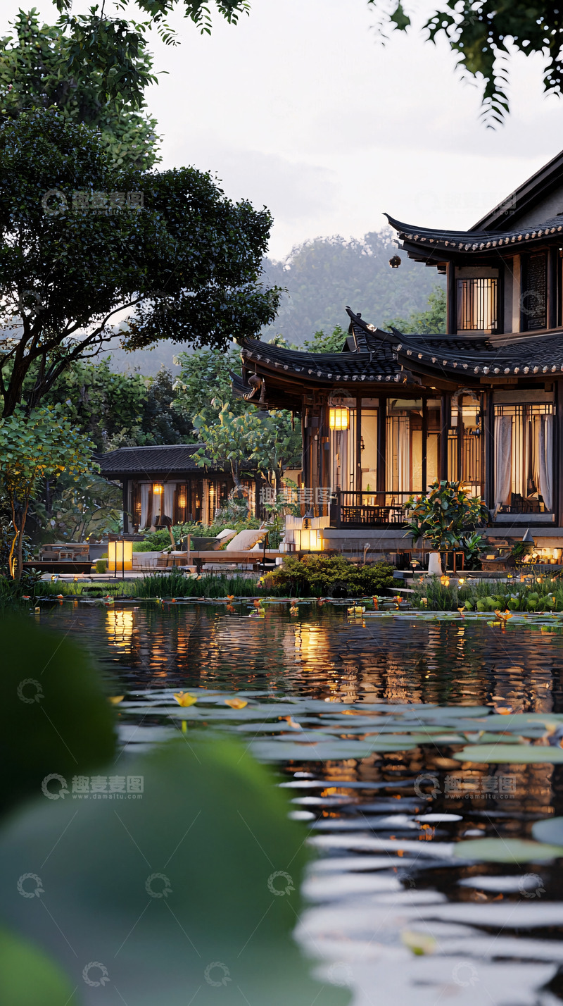 高清大图下载【趣麦麦图】中式建筑