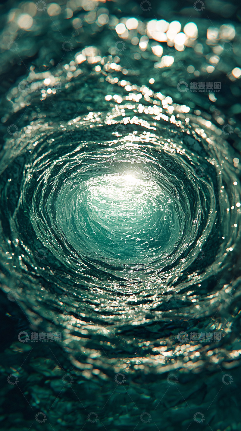 高清大图下载【趣麦麦图】水下漩涡