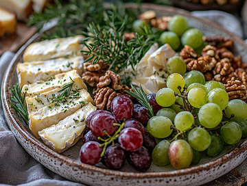 奶酪葡萄坚果拼盘