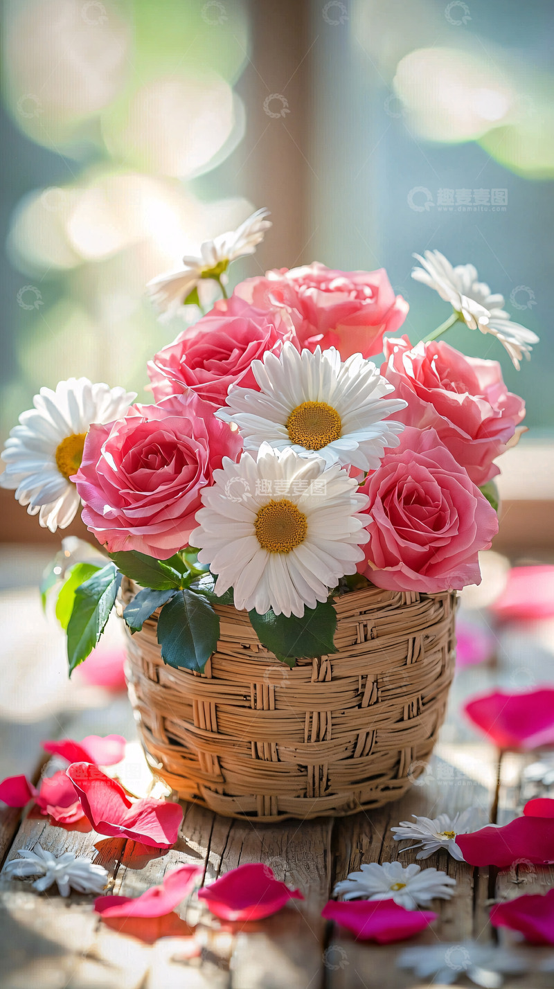 高清大图下载【趣麦麦图】粉色玫瑰