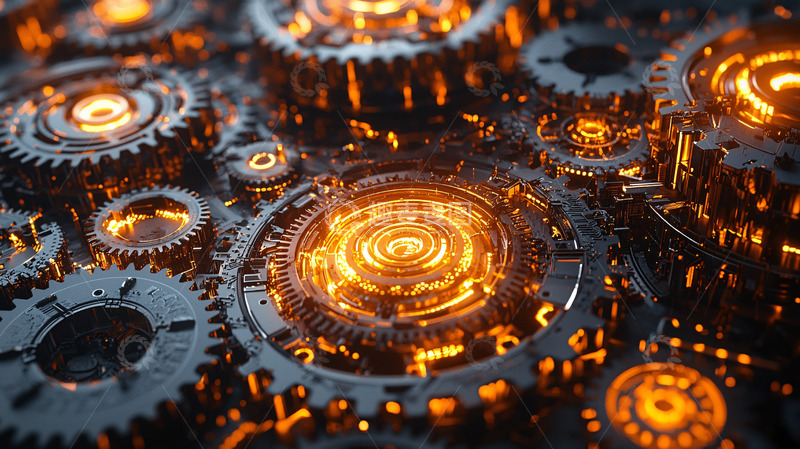 高清大图下载【趣麦麦图】机械齿轮