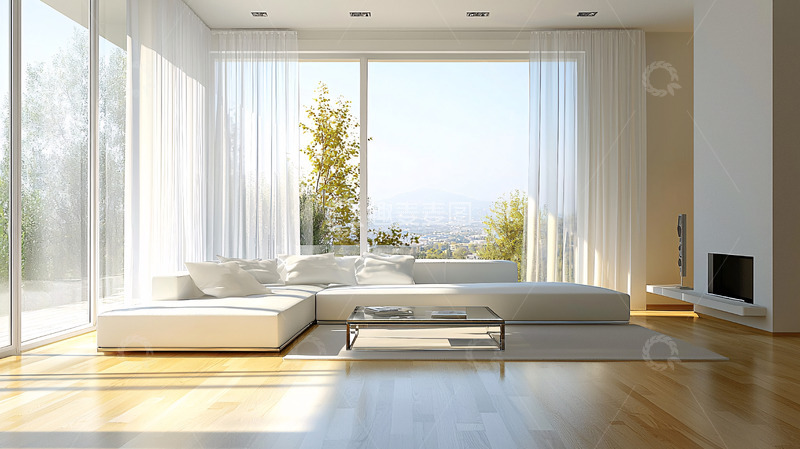 高清大图下载【趣麦麦图】明亮简约的客厅