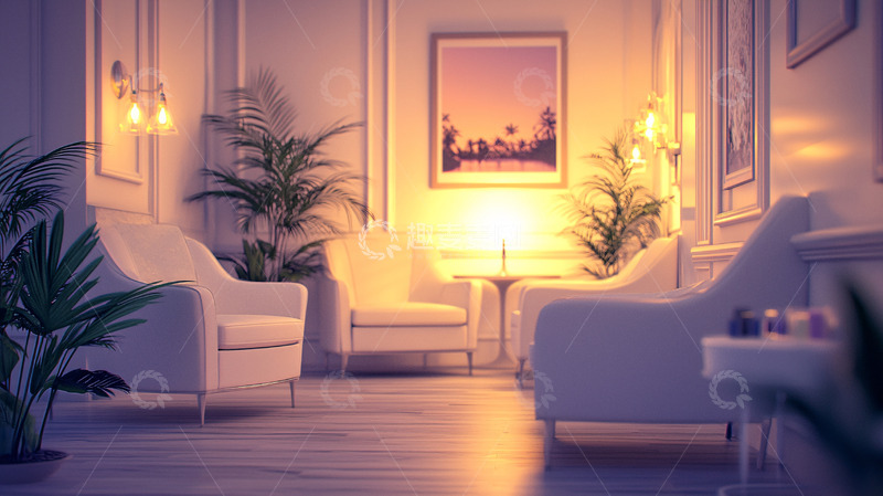 高清大图下载【趣麦麦图】温馨舒适的欧式客厅