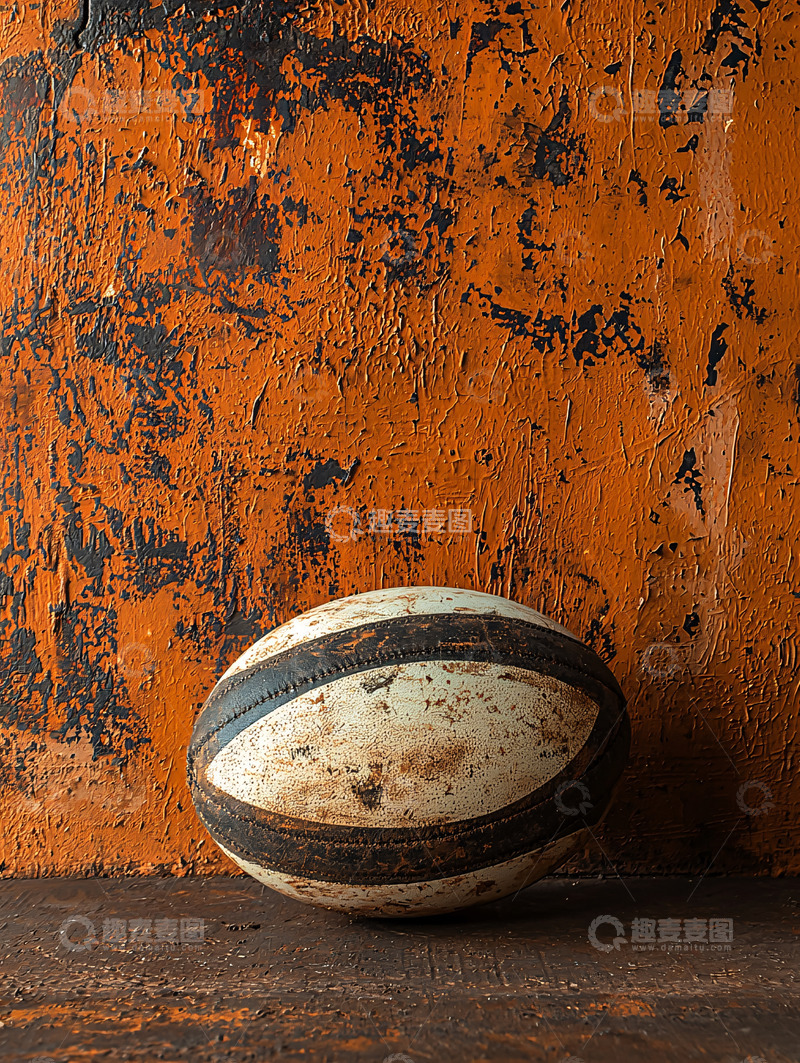 高清大图下载【趣麦麦图】旧橄榄球