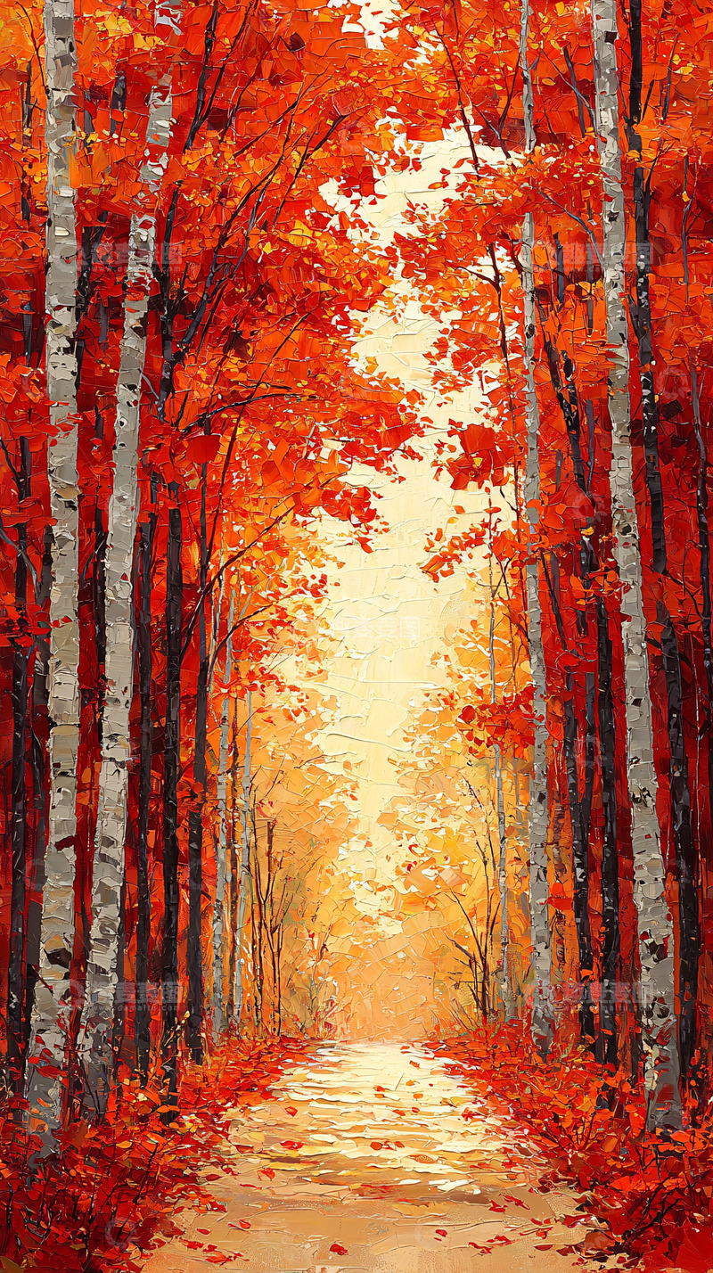 高清大图下载【趣麦麦图】秋日森林小路