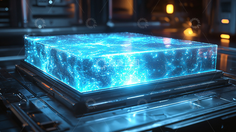 高清大图下载【趣麦麦图】蓝色能量方块