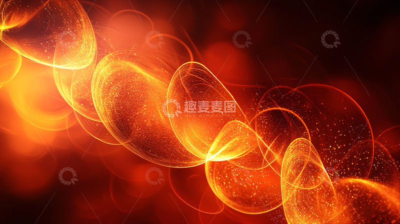 高清大图下载【趣麦麦图】火焰能量螺旋