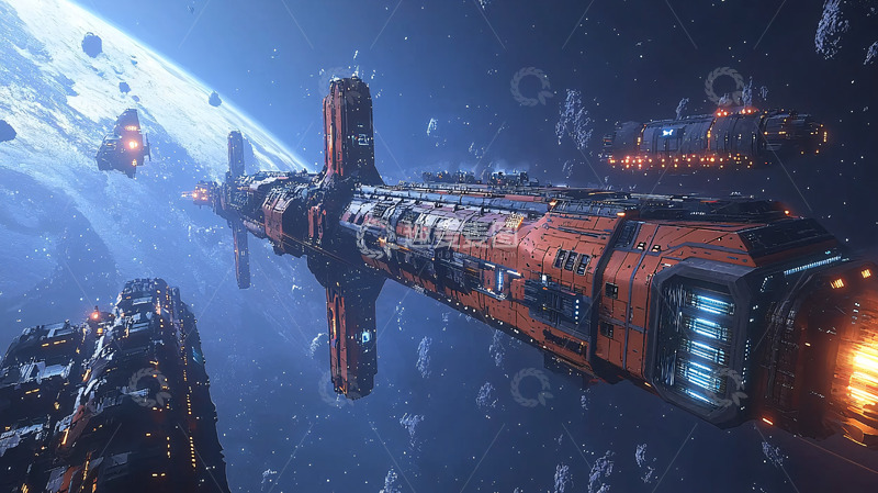 高清大图下载【趣麦麦图】宇宙飞船太空战舰