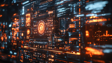 科技感十足的数字界面