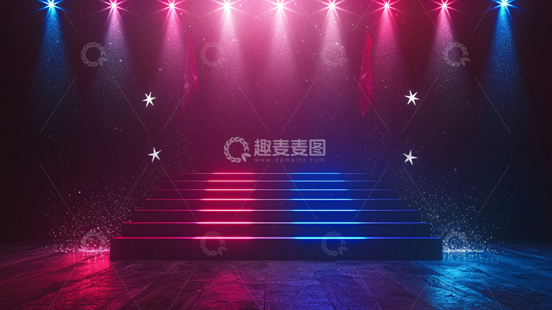 高清大图下载【趣麦麦图】舞台灯光4