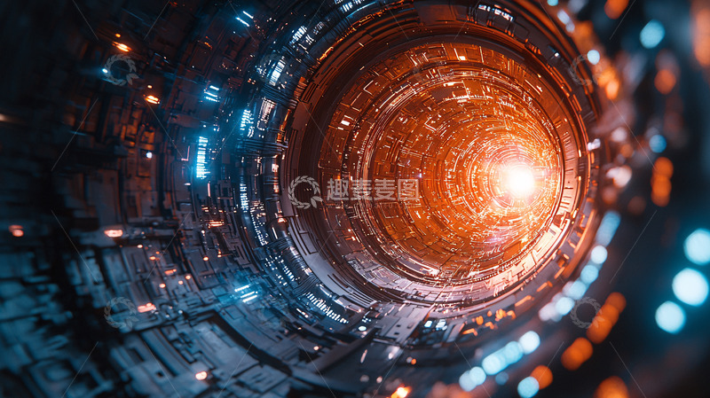 高清大图下载【趣麦麦图】未来科技感金属构造
