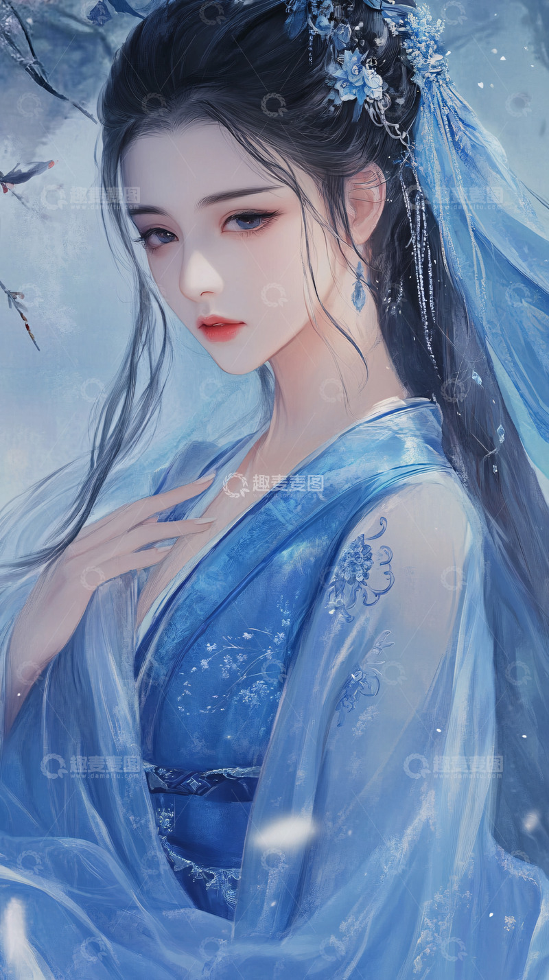 高清大图下载【趣麦麦图】古风美女