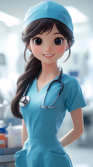 卡通护士