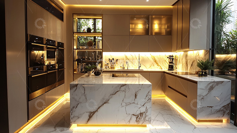高清大图下载【趣麦麦图】高端奢华现代厨房