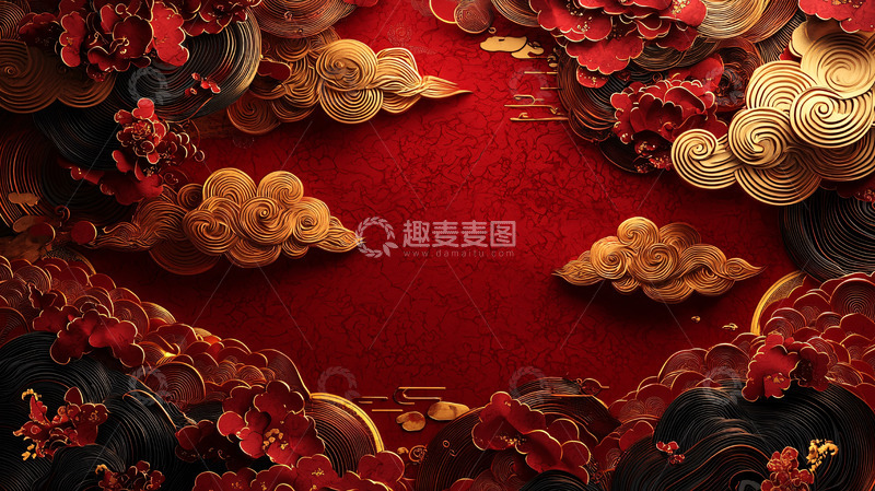 高清大图下载【趣麦麦图】中国风新年素材
