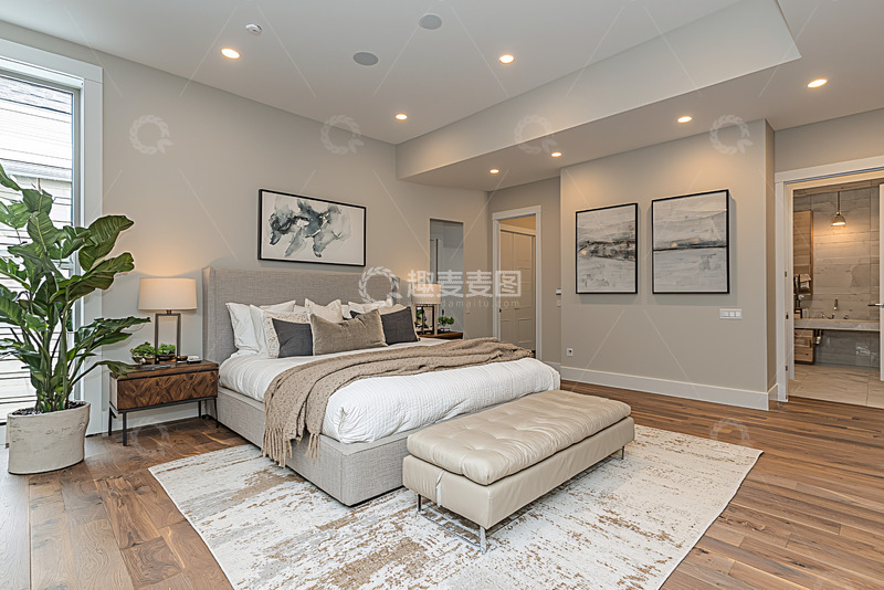 高清大图下载【趣麦麦图】现代简约卧室6