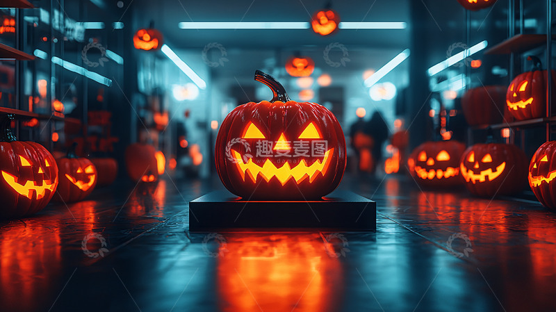 高清大图下载【趣麦麦图】万圣节南瓜灯15