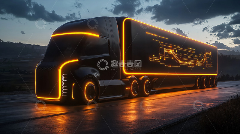 高清大图下载【趣麦麦图】未来卡车