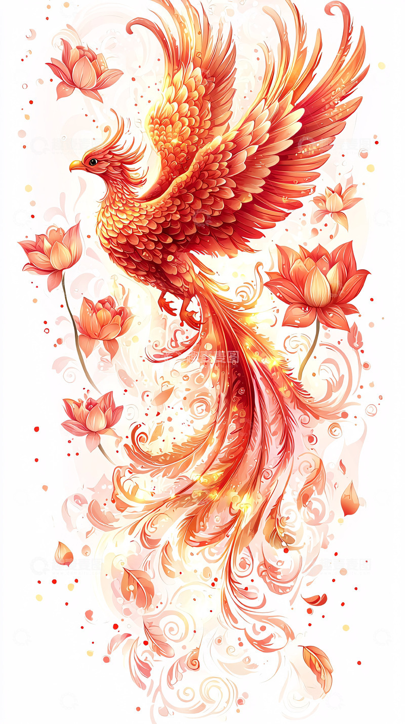 高清大图下载【趣麦麦图】火凤凰