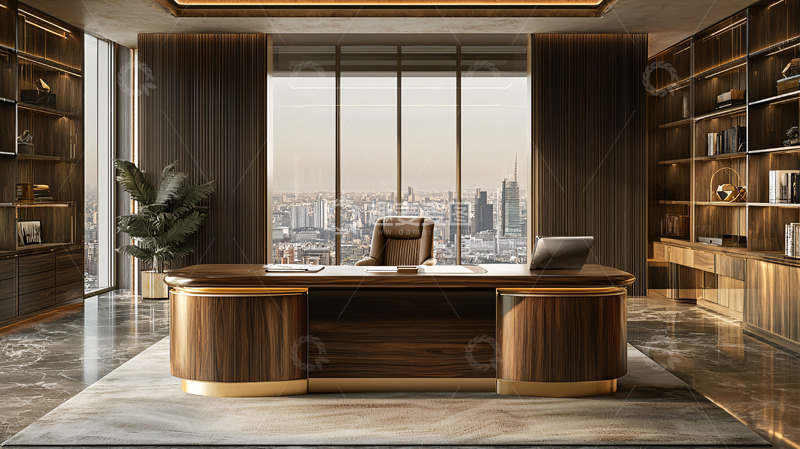 高清大图下载【趣麦麦图】高端大气现代办公桌