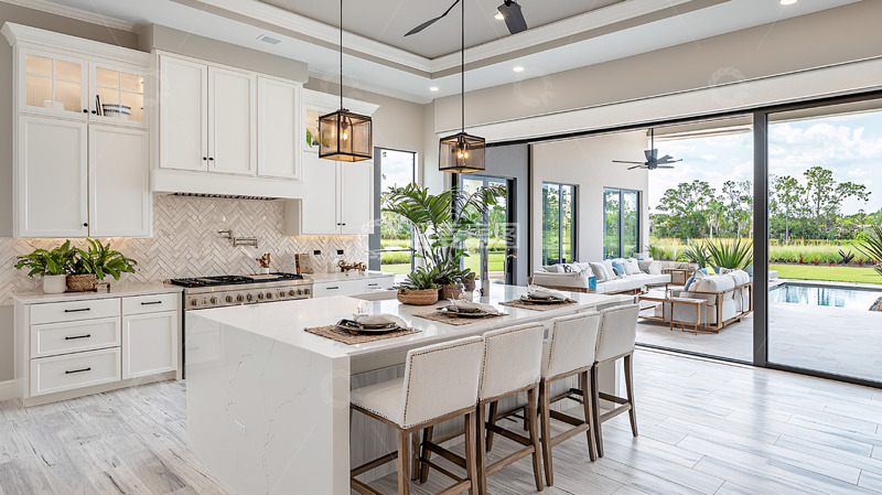 高清大图下载【趣麦麦图】现代化白色厨房