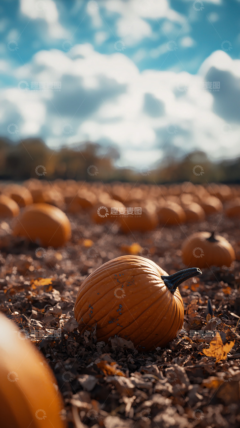 高清大图下载【趣麦麦图】南瓜地