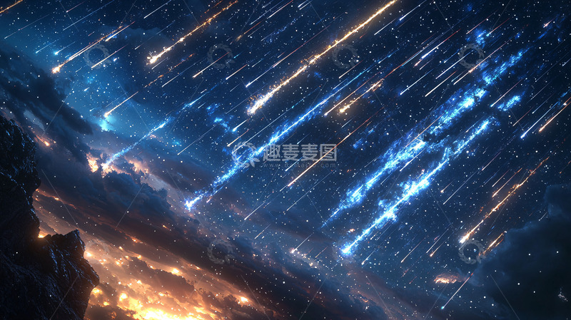 高清大图下载【趣麦麦图】流星雨