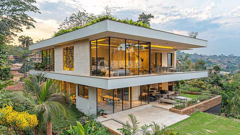高清大图下载【趣麦麦图】现代简约风格别墅