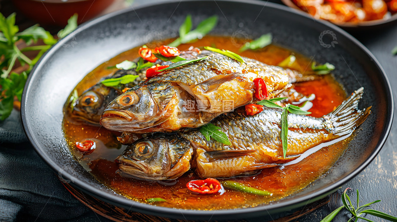 高清大图下载【趣麦麦图】红烧鱼