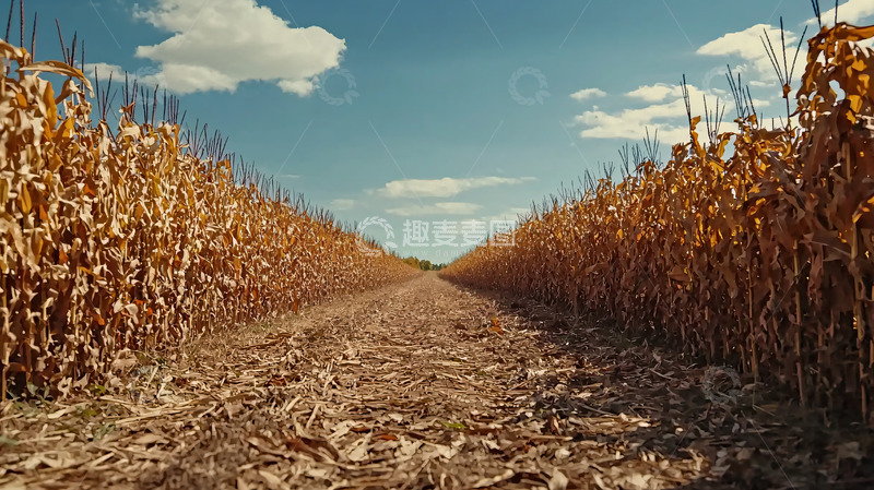 高清大图下载【趣麦麦图】秋日玉米田