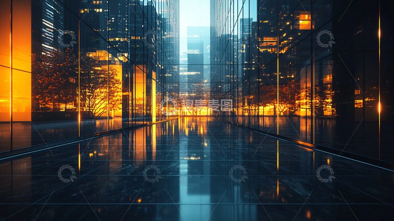 高清大图下载【趣麦麦图】夜晚都市街道