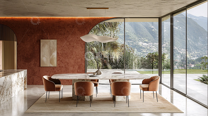 高清大图下载【趣麦麦图】现代极简餐厅设计