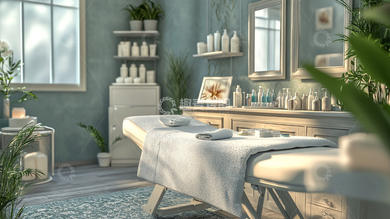 高清大图下载【趣麦麦图】ins风SPA按摩室