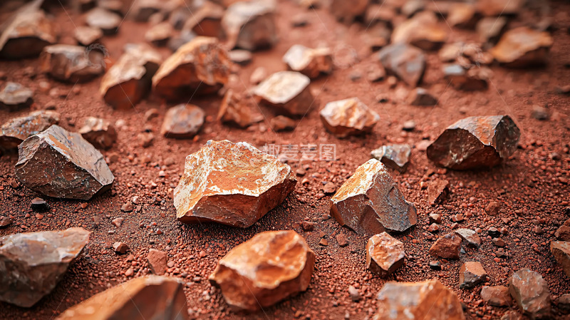 高清大图下载【趣麦麦图】红色星球表面碎石