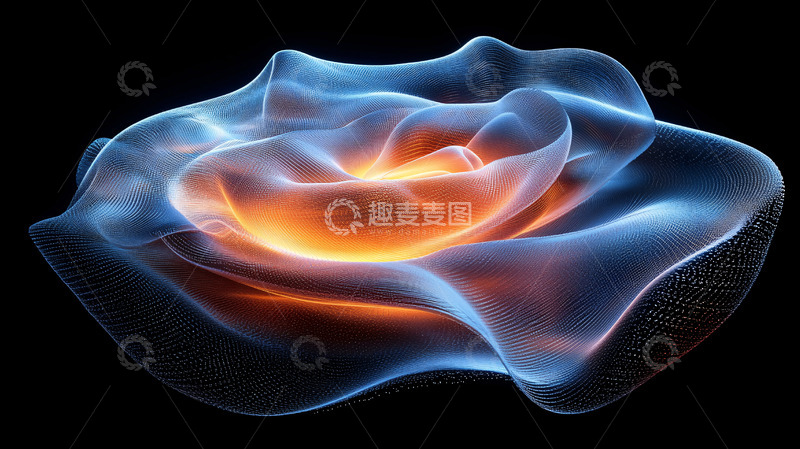 高清大图下载【趣麦麦图】蓝色火焰玫瑰