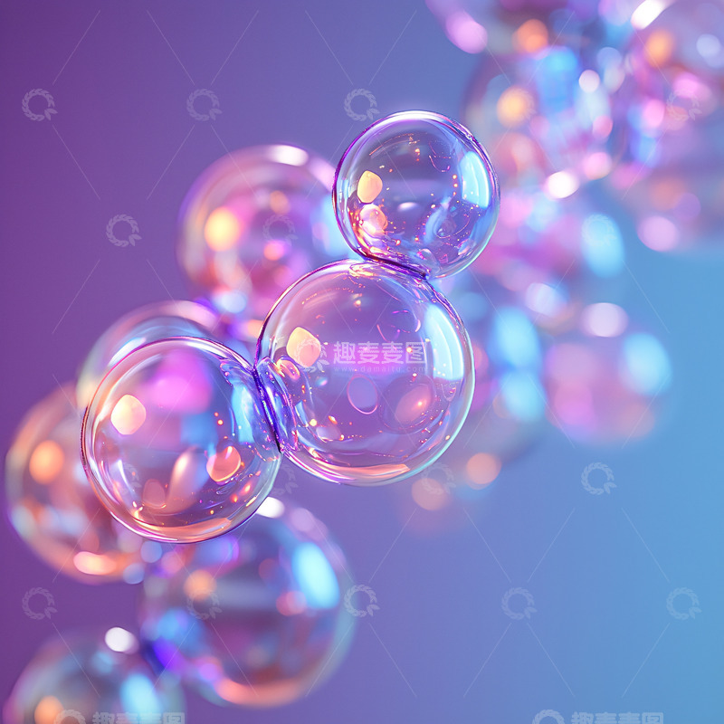 高清大图下载【趣麦麦图】梦幻泡泡