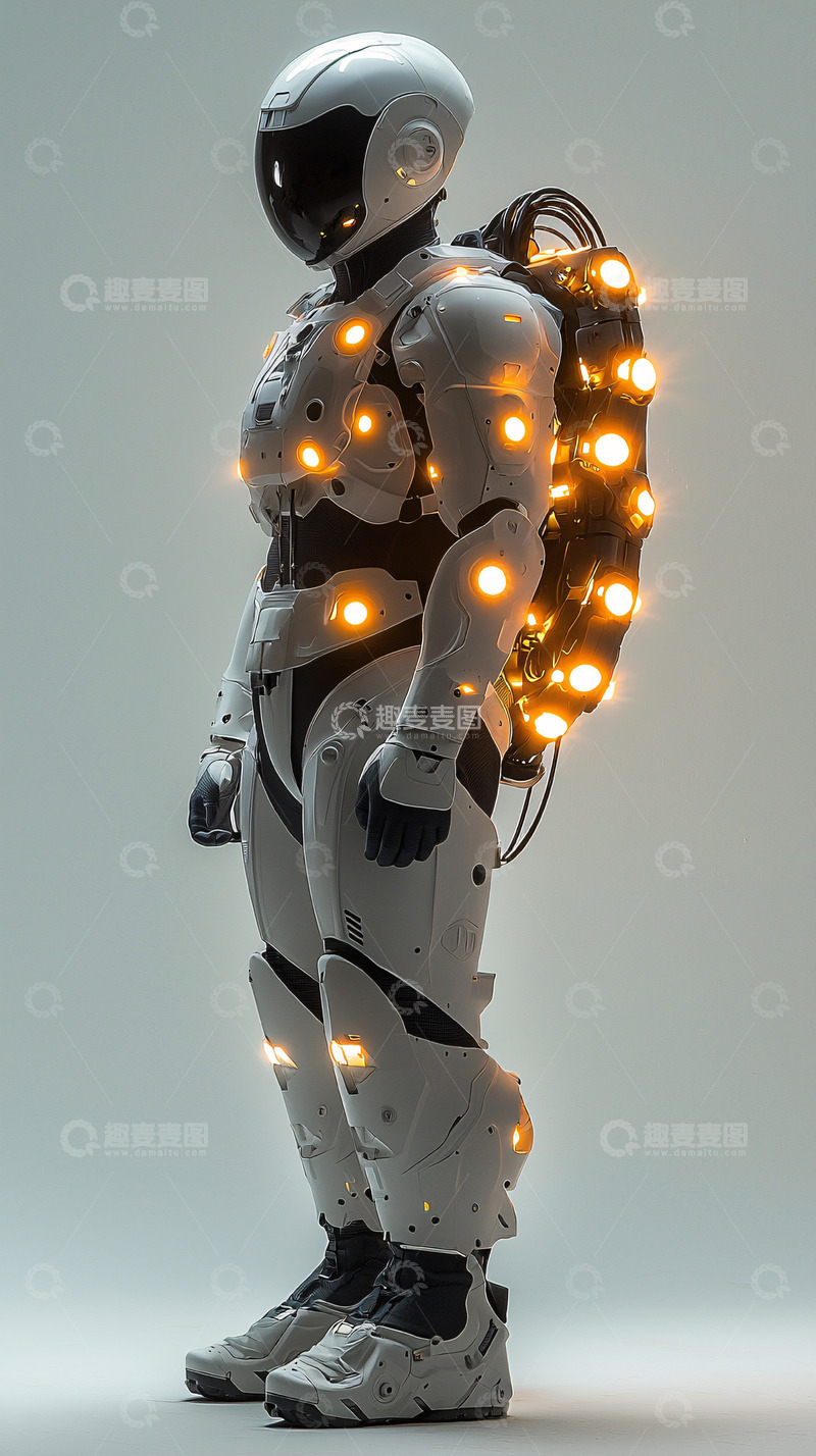 高清大图下载【趣麦麦图】未来科技感机器人