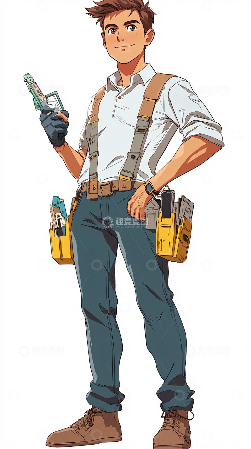 高清大图下载【趣麦麦图】帅气卡通人物