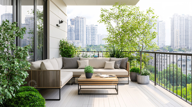 高清大图下载【趣麦麦图】阳台景观