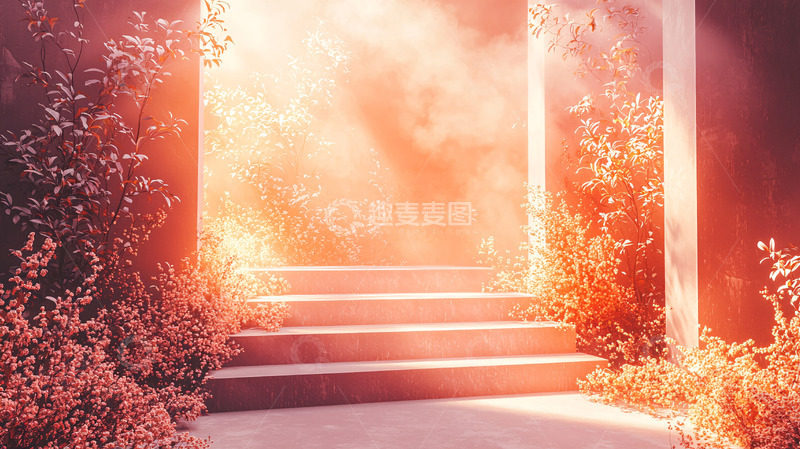 高清大图下载【趣麦麦图】光影阶梯