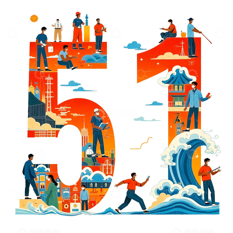 51 造型的职业人物绘