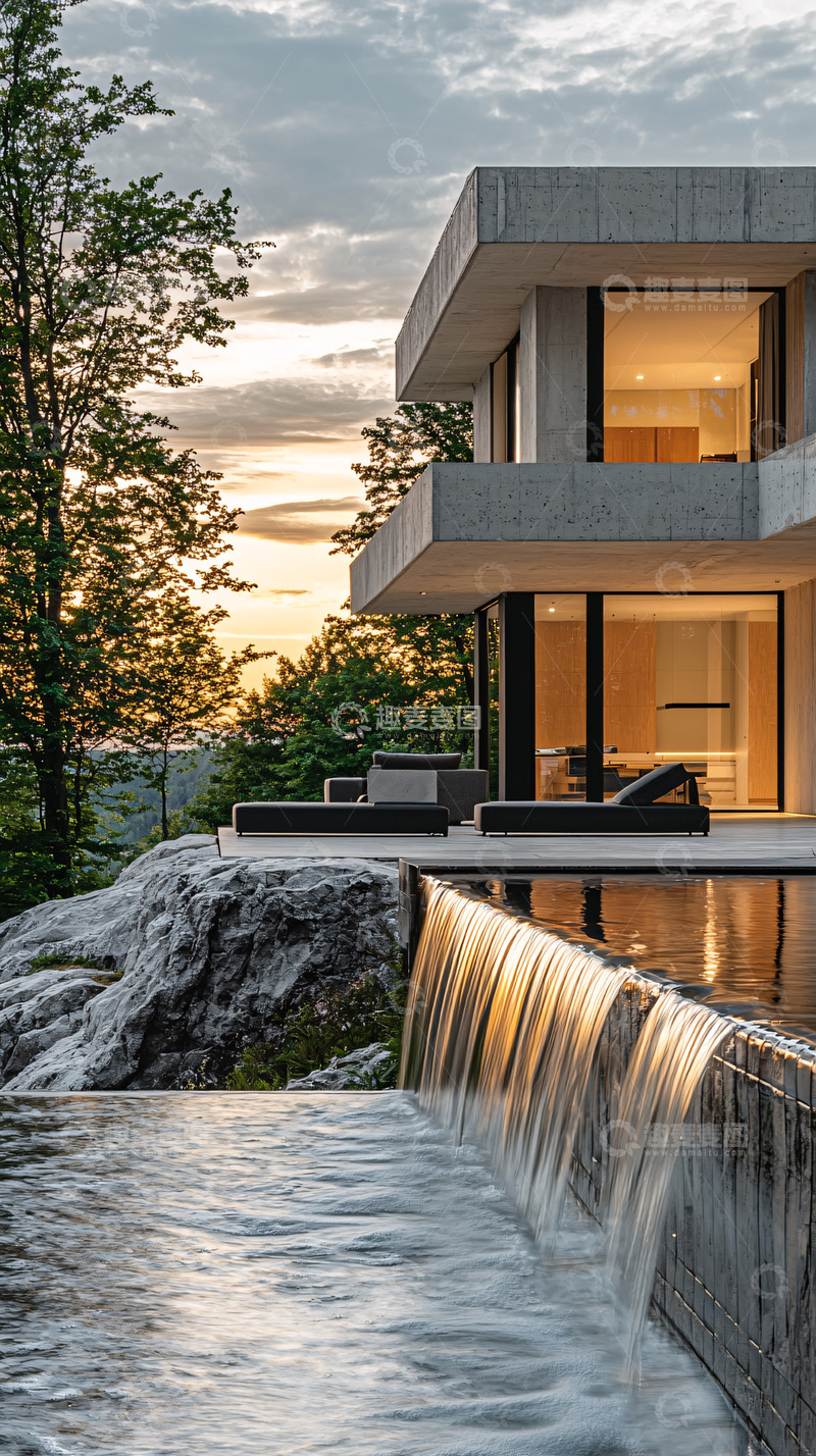 高清大图下载【趣麦麦图】现代简约别墅6