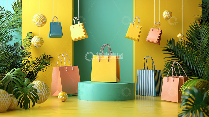 高清大图下载【趣麦麦图】购物袋